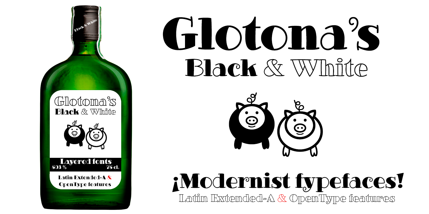 Example font Glotona #4